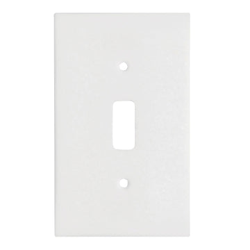 Thassos White Marble 2 3/4 x 4 1/2 Placa de interruptor 1-TOGGLE Cubierta de pared 