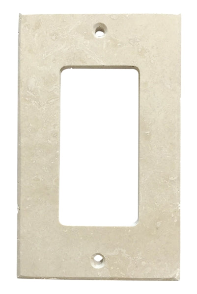 Ivory / Light Travertine Switch Plate Honed 1-ROCKER Accessories