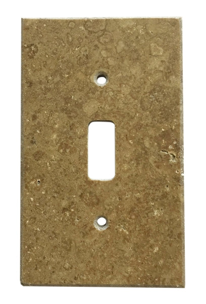 Noce Travertine Switch Plate Honed 1-TOGGLE