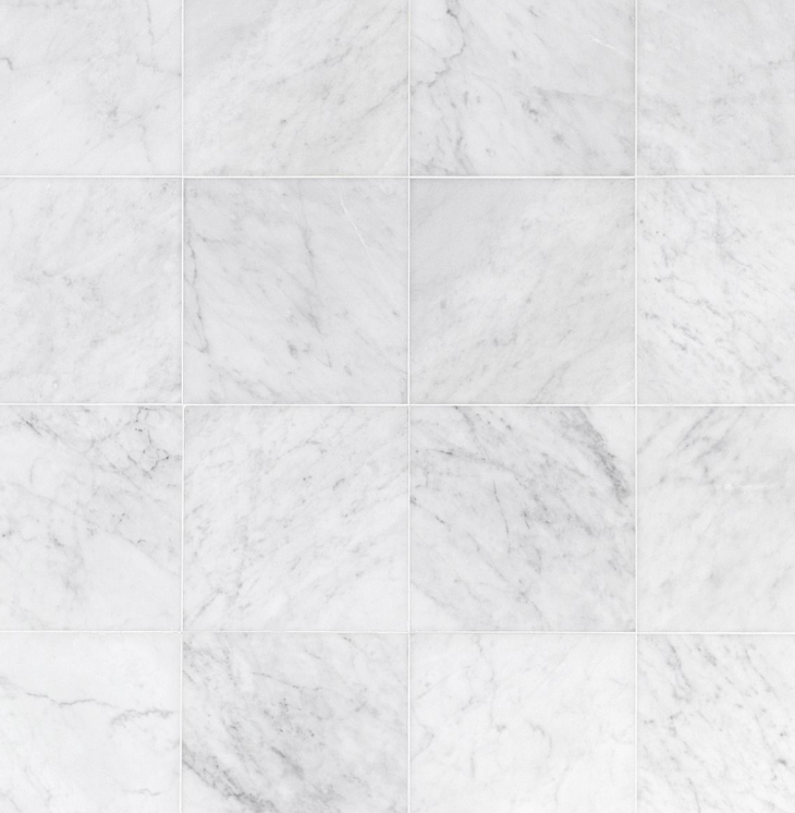 Carrara Italian White Wall and Floor Tile 12x12"