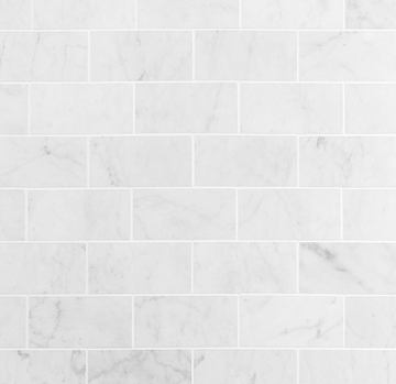 Azulejo de pared y protector contra salpicaduras de piso y pared blanco italiano de Carrara