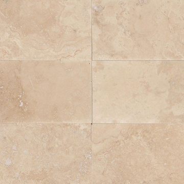 Ivory Travertine Filled & Honed Cross Cut Wall and Floor Tile 12x24