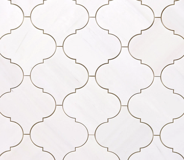 Azulejo de mosaico arabesco de mosaico de dolomita de Bianco