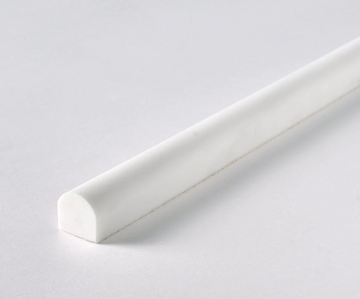 Bianco Dolomite - Revestimiento de lápiz pulido para azulejos de pared, 3/4 x 12 pulgadas