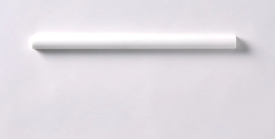 Bianco Dolomite Polished Pencil Liner Wall Trim Tile 3/4"x12"