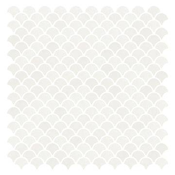 Mosaico de escamas de pescado blanco de Thassos