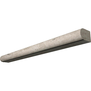 Tundra Gray Marble Pencil Liner Trim Tile 1/2