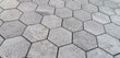 Tundra Gray Marble Hexagon Mosaic Tile 2x2"