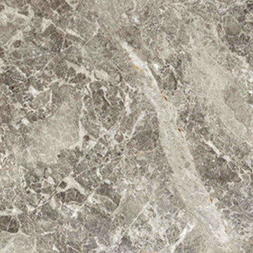 Baldosas de piso y pared pulidas de mármol gris Tundra de 4x4