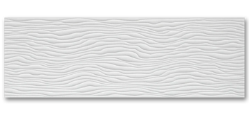 Azulejo de pared cerámico blanco tisú de 16”x48”