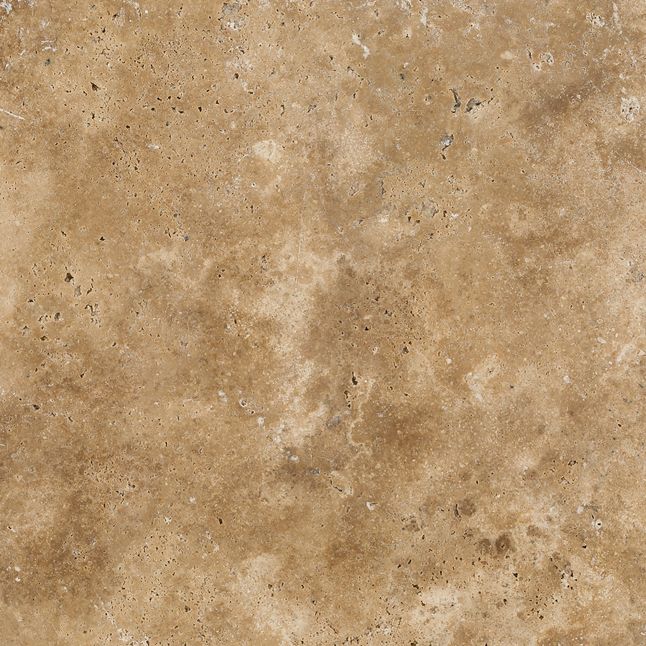 Walnut Travertine Brushed & Chiseled Floor Tile 18x18"