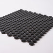 Italian Black Penny Round Matte Honed Backsplash Mosaic Tile