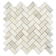 Calacatta Oliva Marble Mosaic 1" X 2" 3/8 Herringbone Mosaic